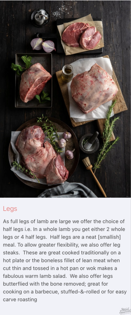 Moorlands Lamb Options